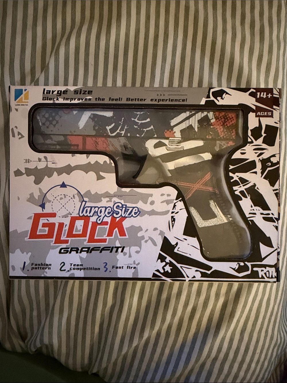 Large Size Glock Graffiti Toy Pistol - Multicolor